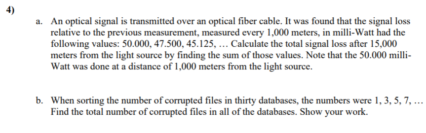 Plzz solve..Thank u.. a. An optical signal is