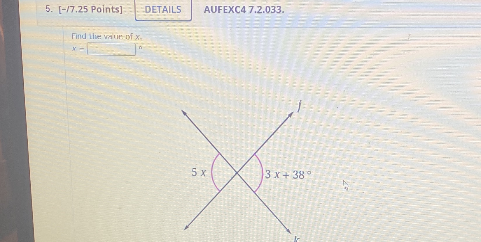 Please help 5. [-/7.25 Points] DETAILS AUFEXC4