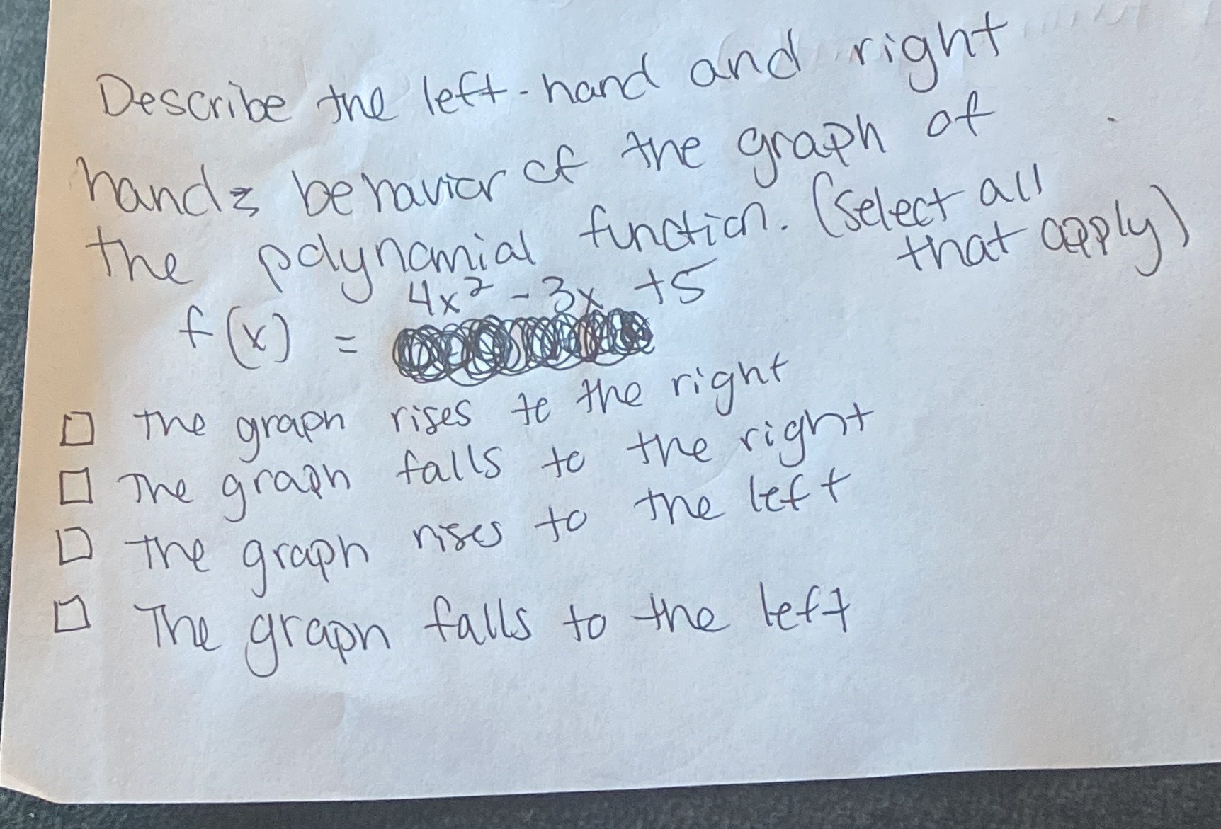 Describe the left- hand and right hands behavior