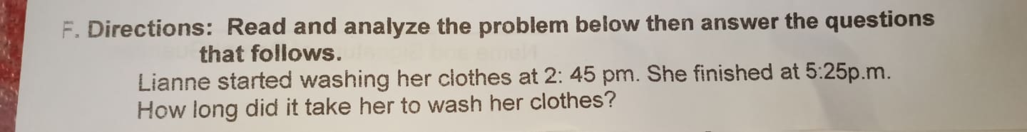 Answer and solve the following questions. A. B.