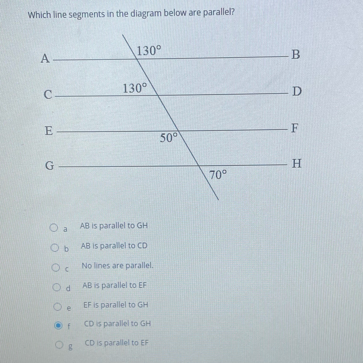 PLEASE HELP Which line segments in the diagram