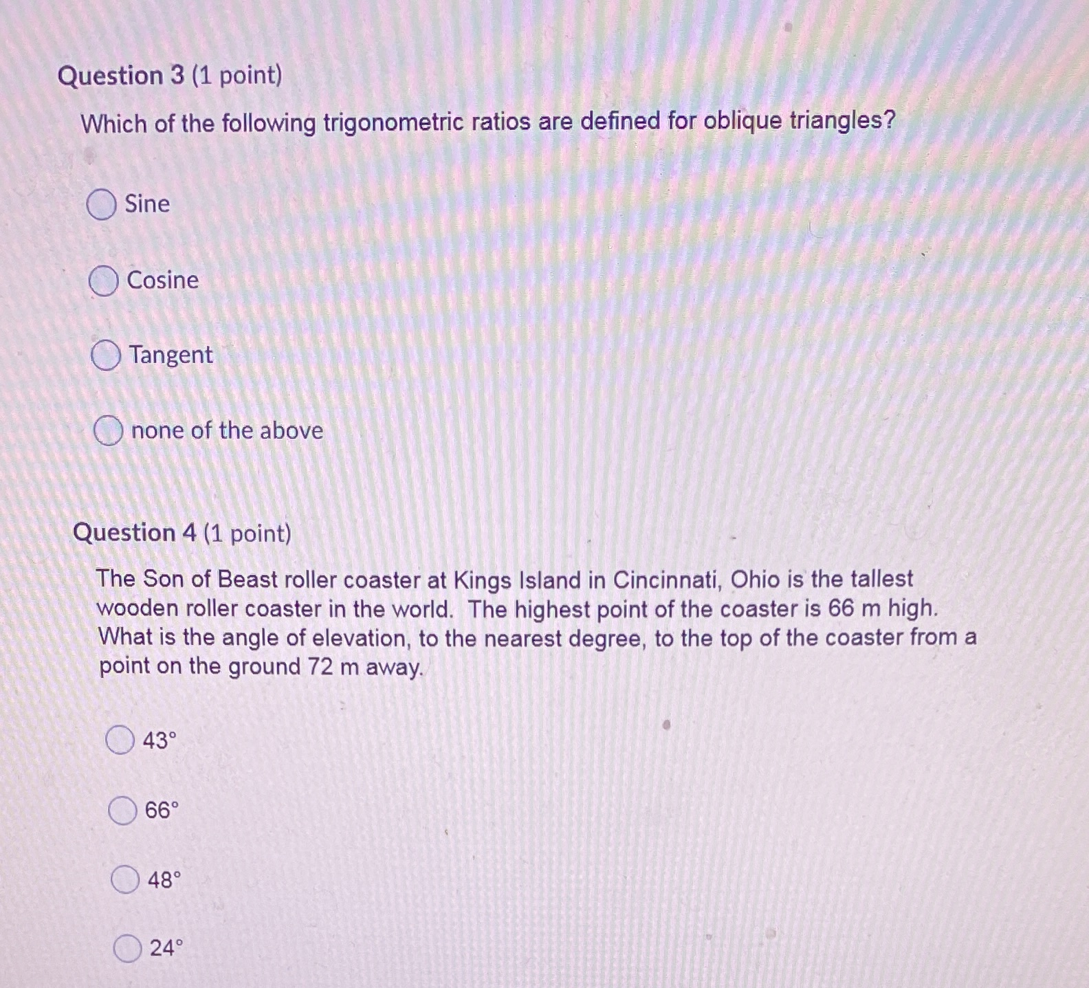 What is the right answer for these two? Question