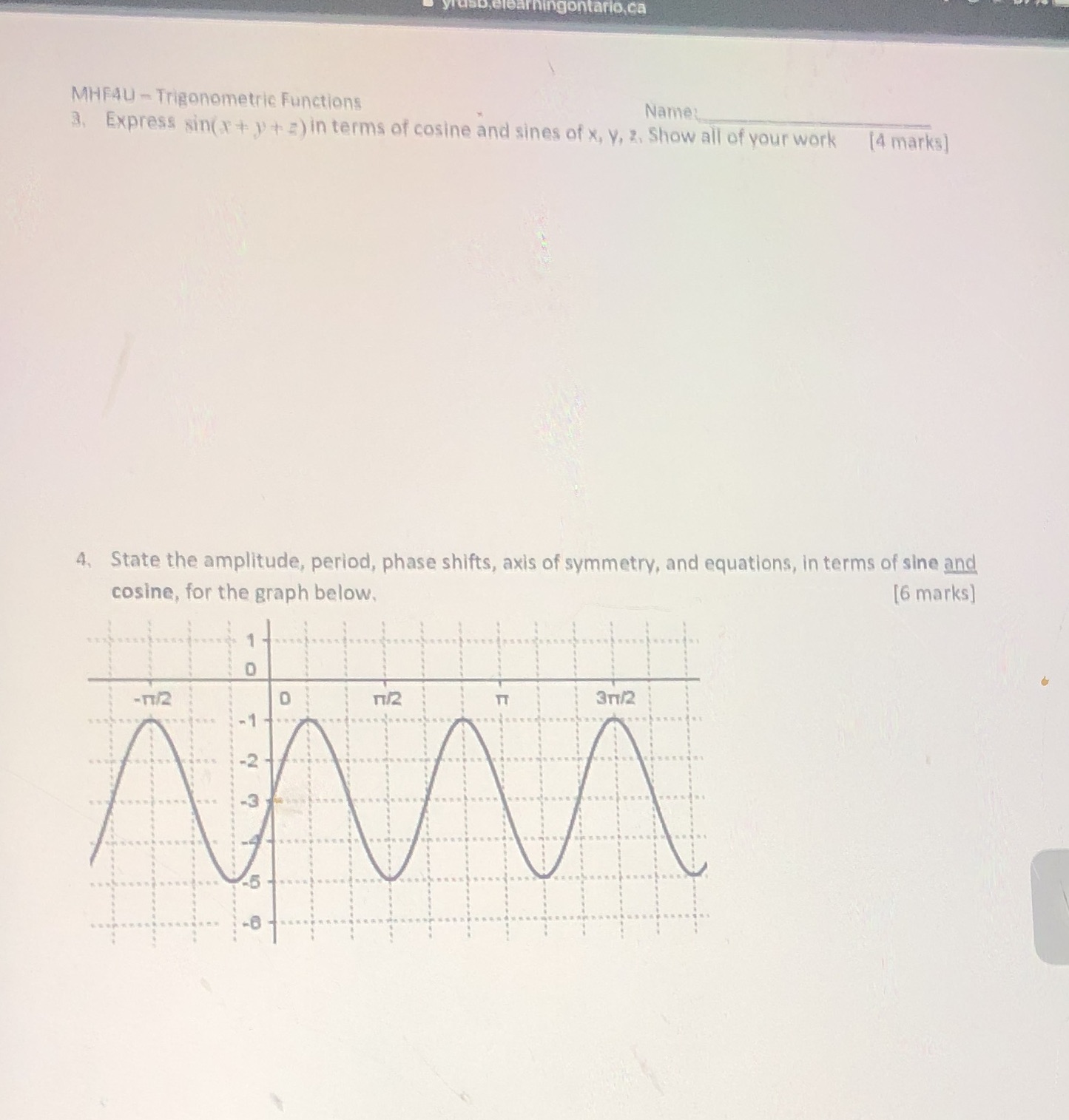 I would like assistance with these questions