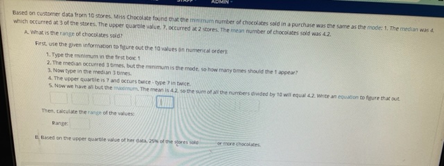 Based on customer data from 10 stores, Mits