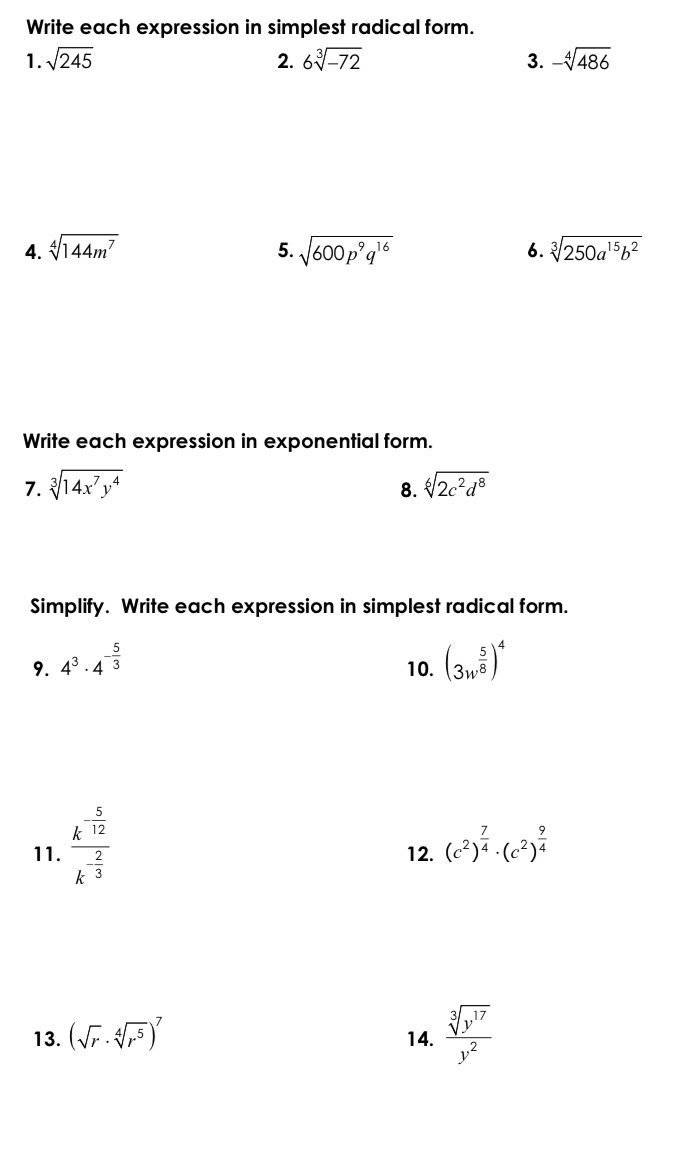 I need the answer to the step Write each