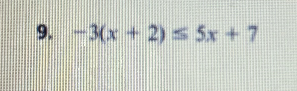 Use the properties of inequalities to solve each