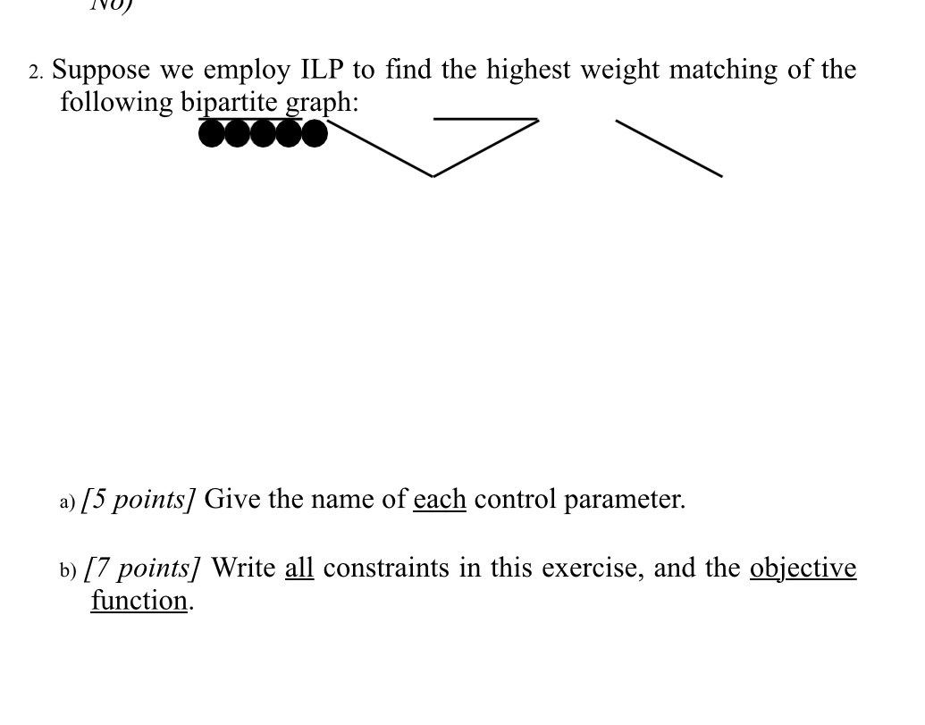 2. Suppose we employ ILP to find the highest