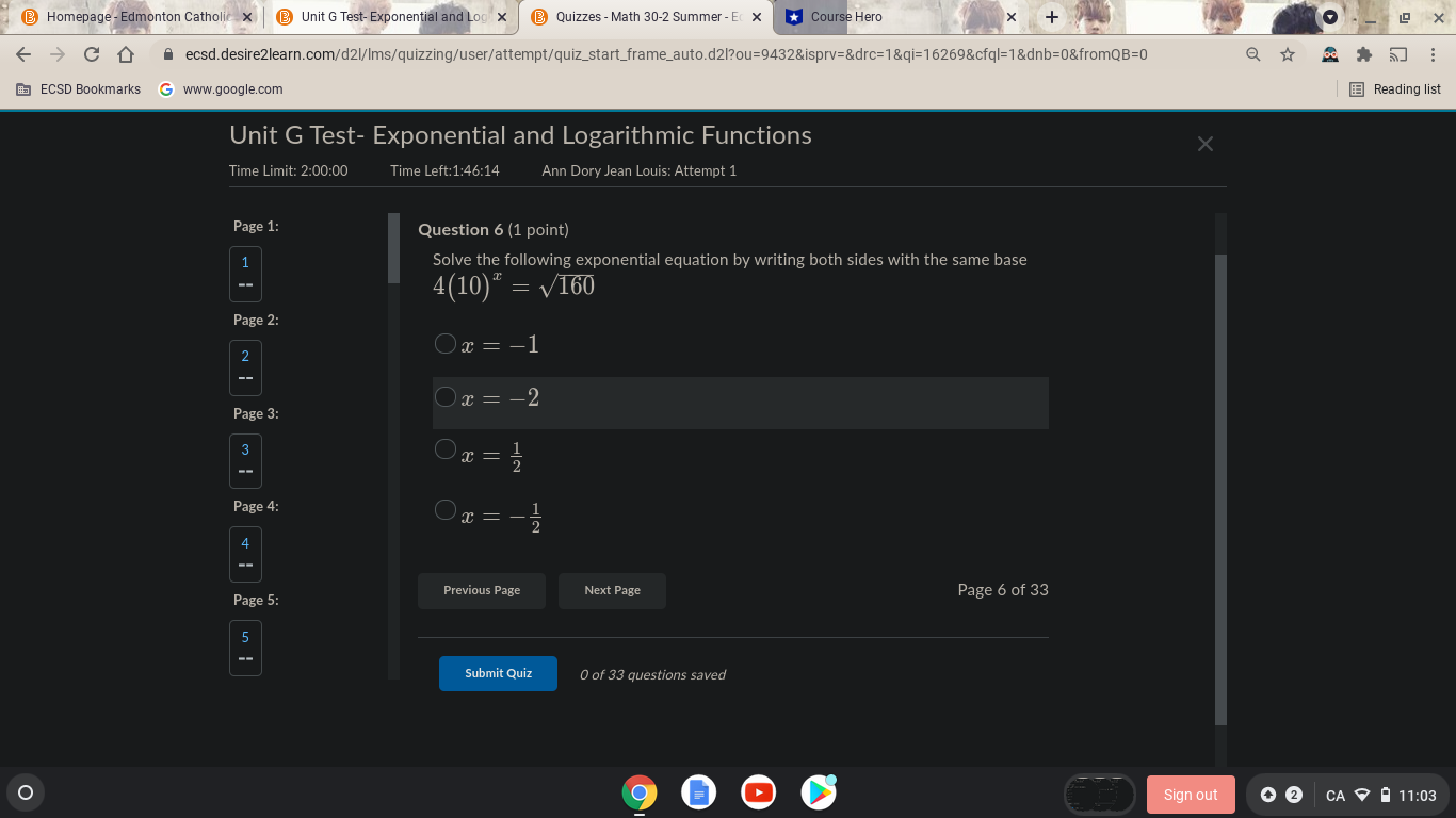 @ Homepage - Edmonton Catholic x @ Unit G Test-
