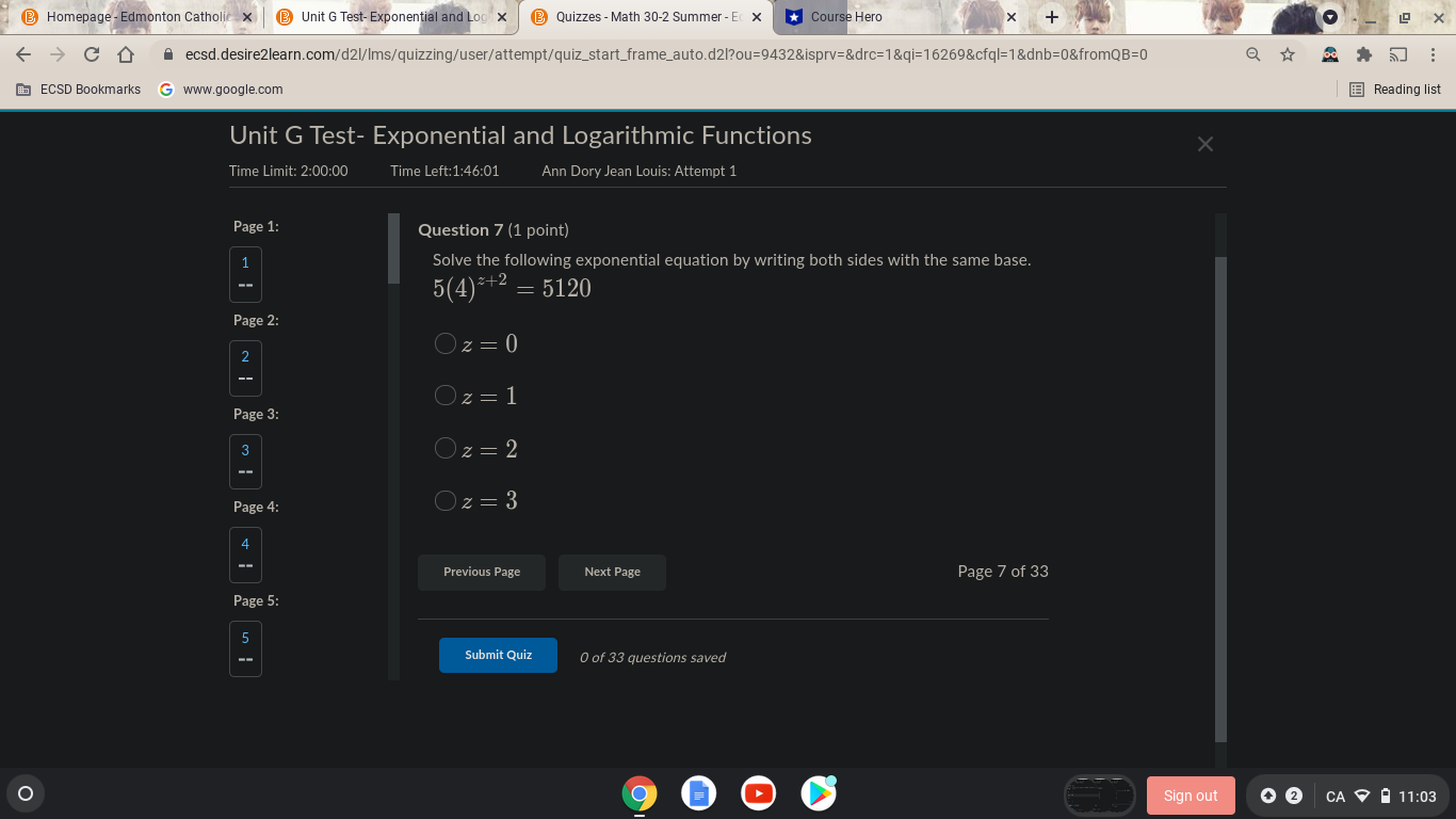 @ Homepage - Edmonton Catholic x @ Unit G Test-
