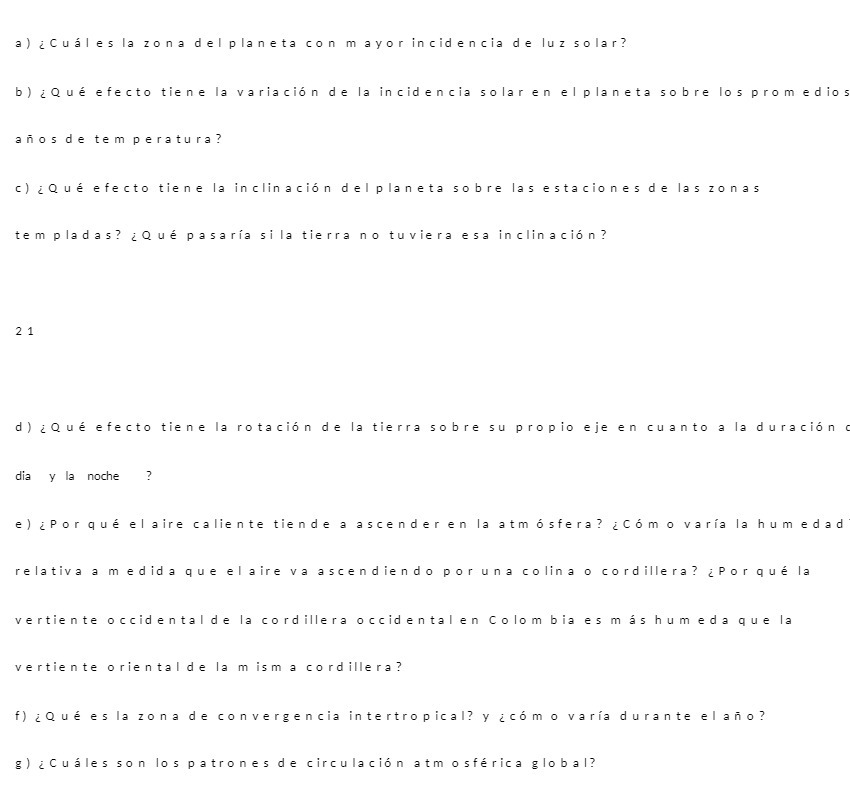 a ) i Cual es la zona del planeta con mayor