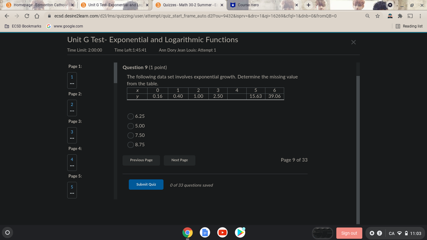 @ Homepage - Edmonton Catholic x @ Unit G Test-