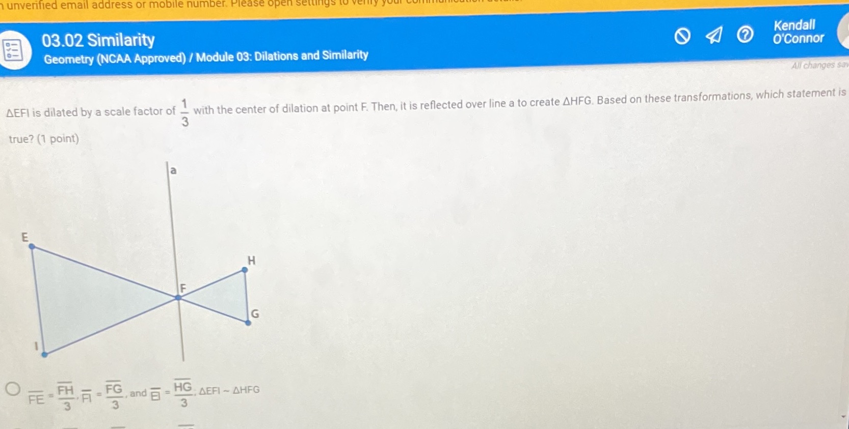 unverified email address or mobile number. Please