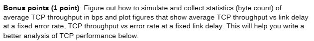 Bonus points (1 point): Figure out how to