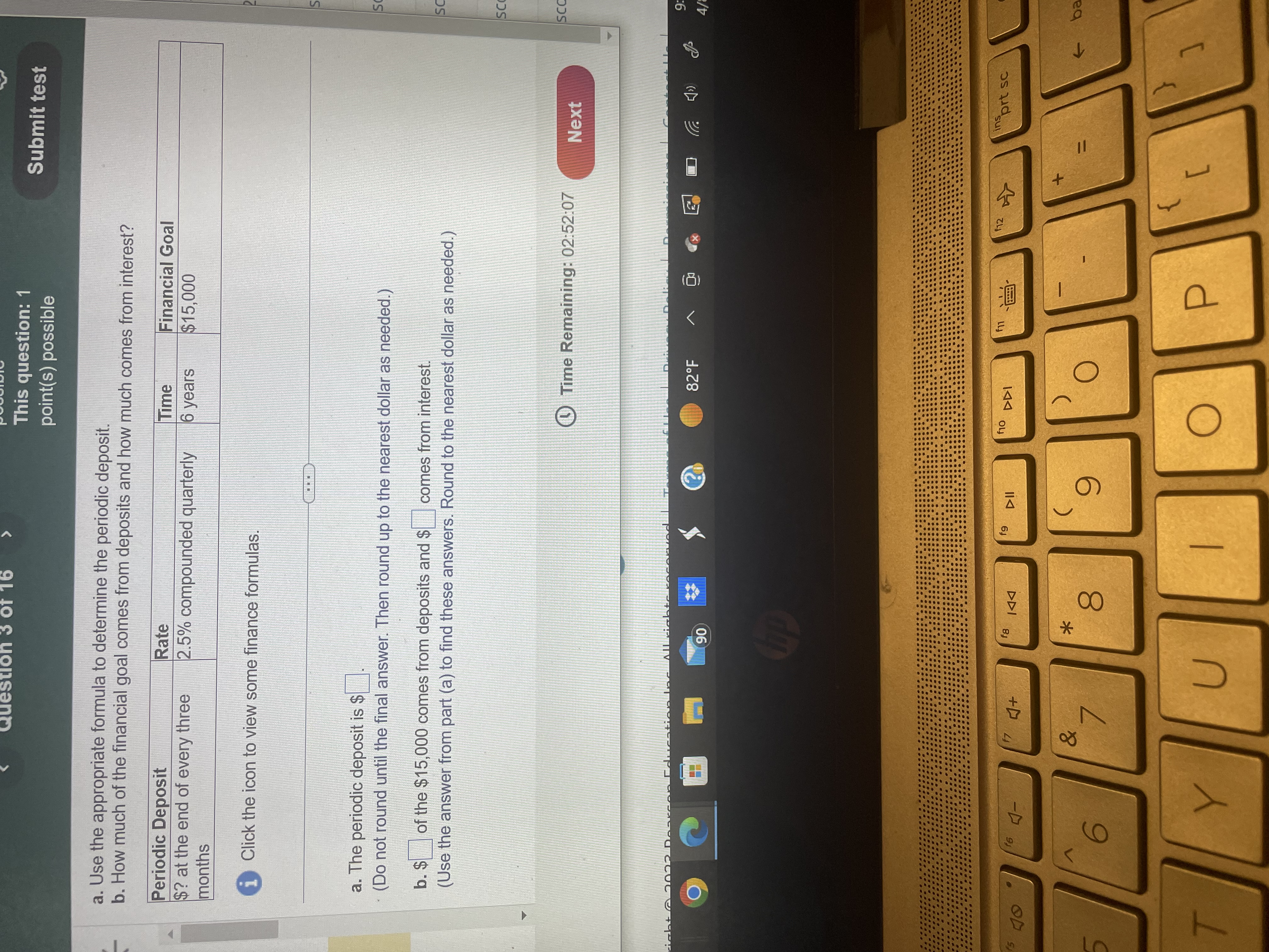 This test: 20 point(s) Question 4 of 16 possible