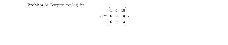 Problem 4: Find the Jordan canonical form of the