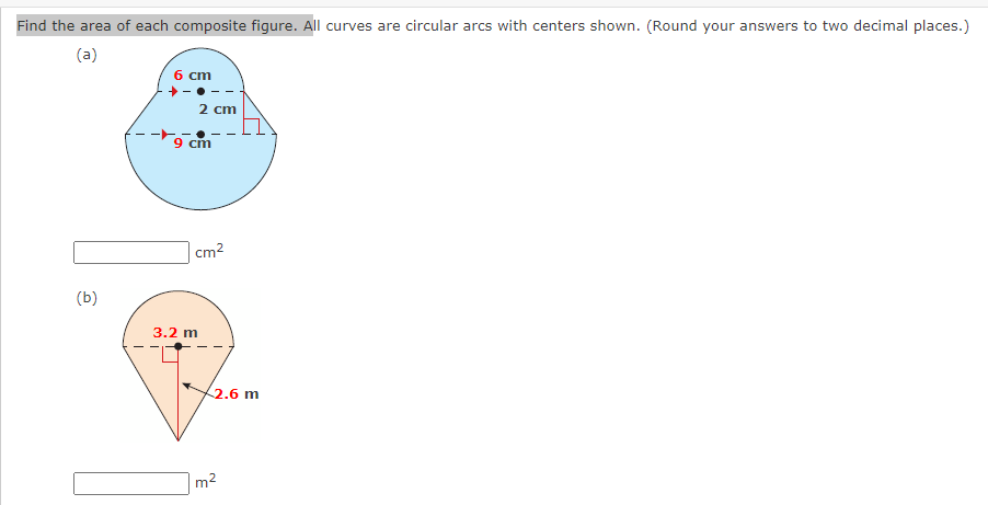 Find the perimeter of each composite figure. All