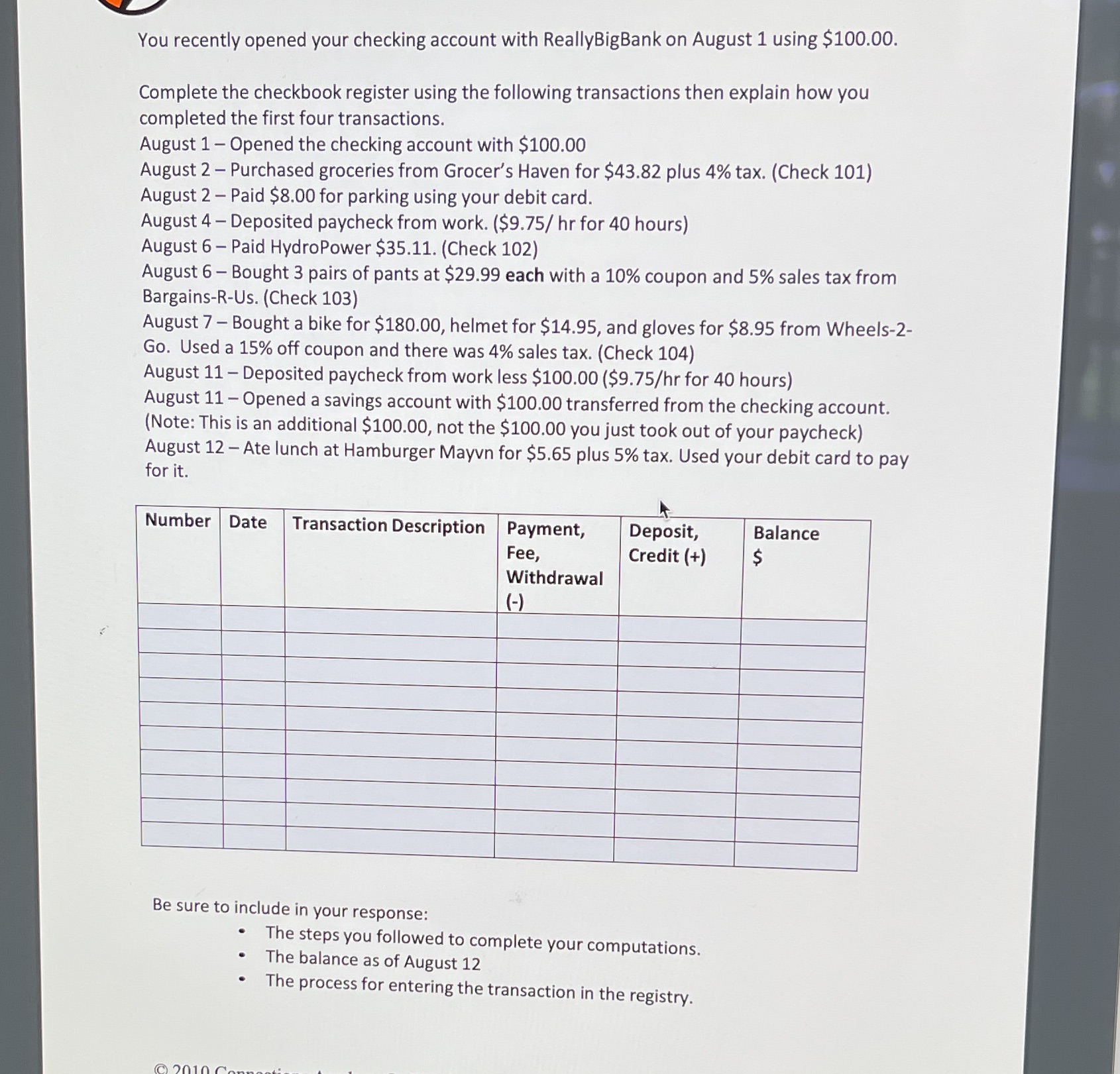 No missing info!!! v You recently opened your