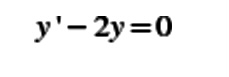y - 2y=0