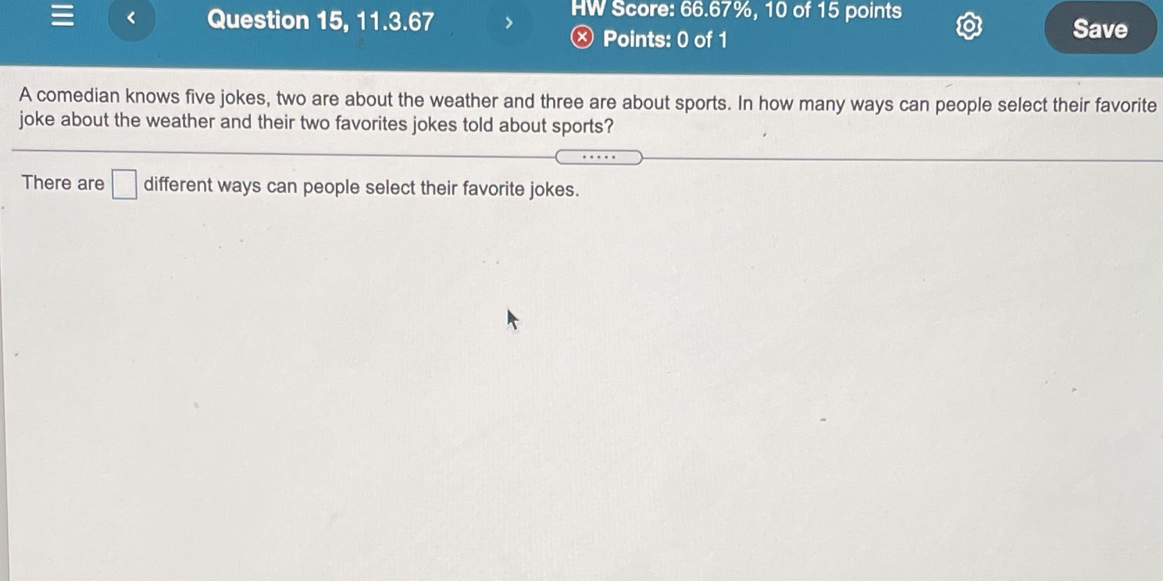 Please help me solve this Question 15, 11.3.67 HW