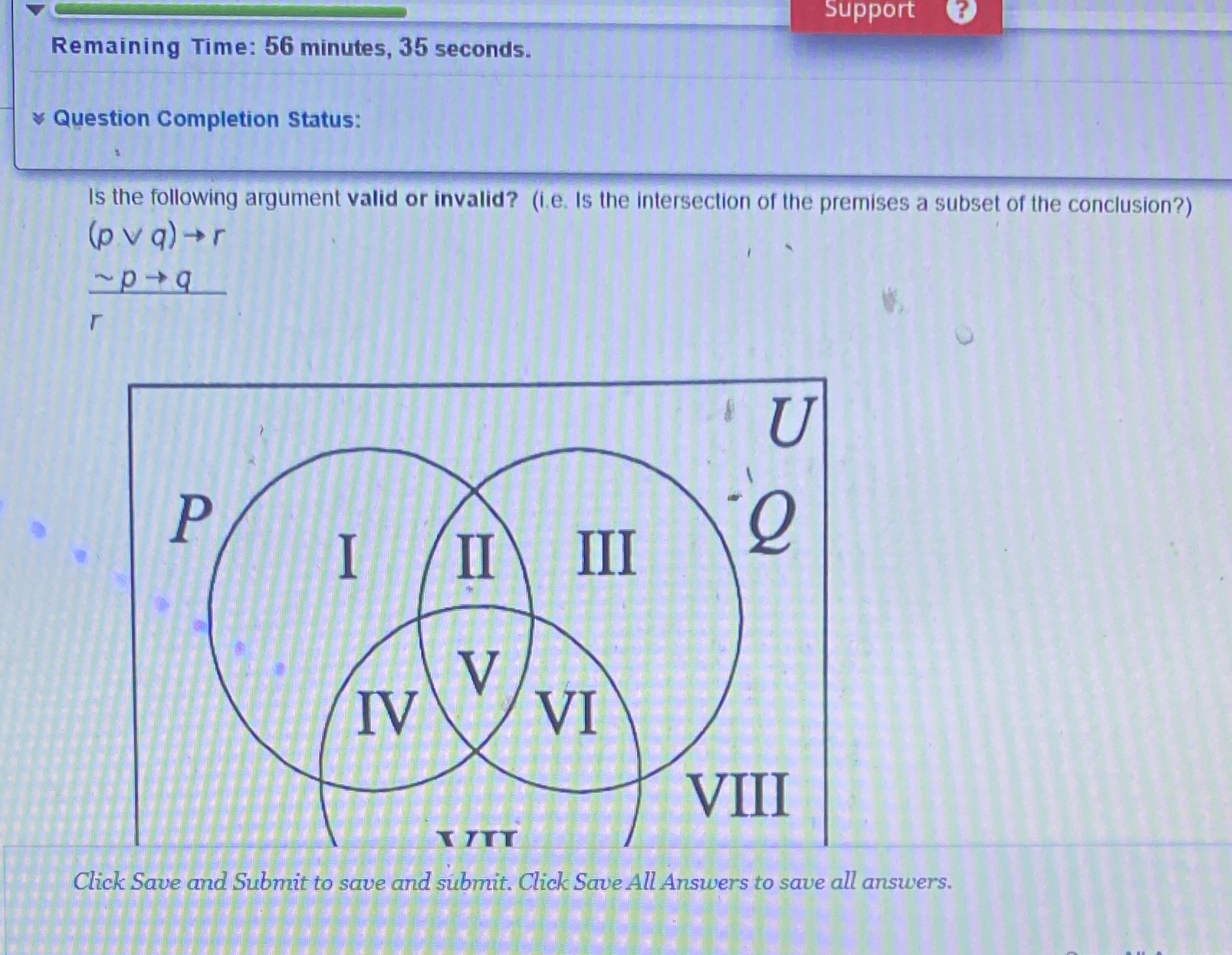 4. What is the answer? Support Remaining Time: 56