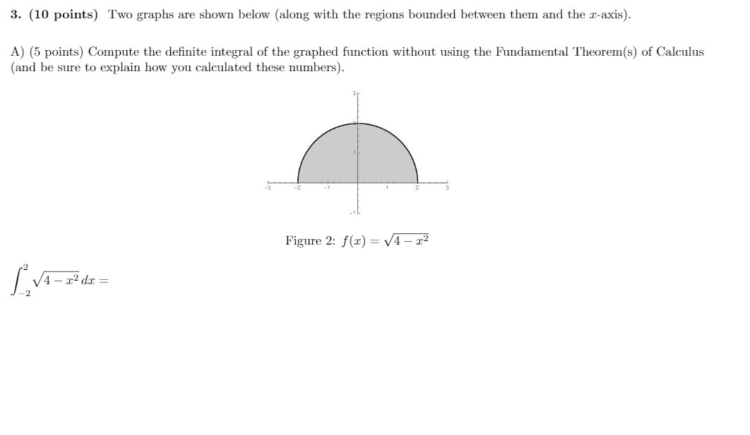 3. (10 points) Two graphs are shown below (along