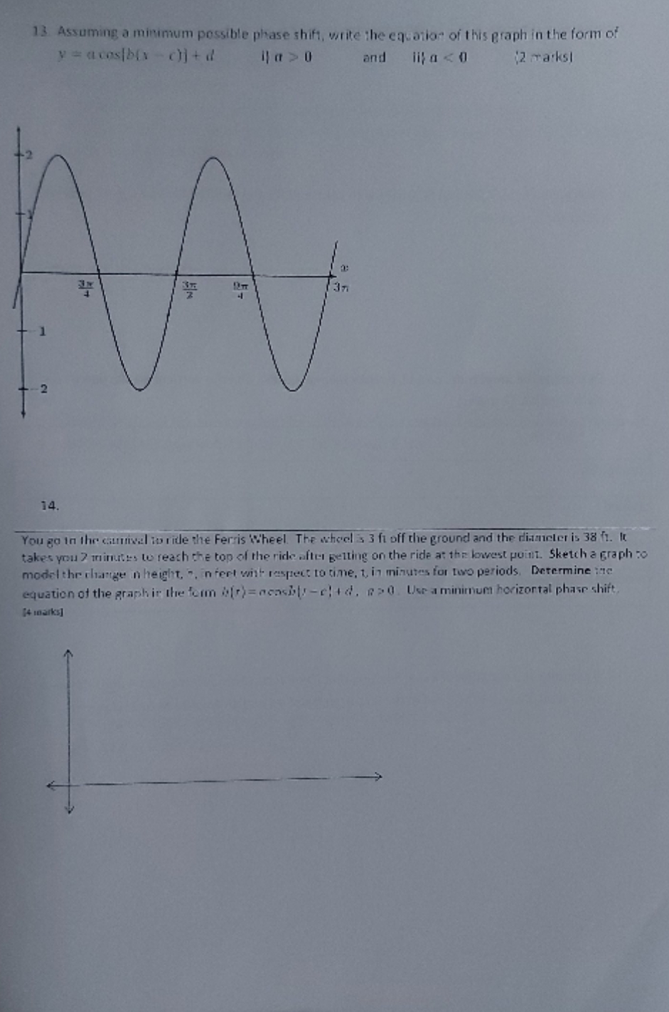 could you please solve these two questions for me