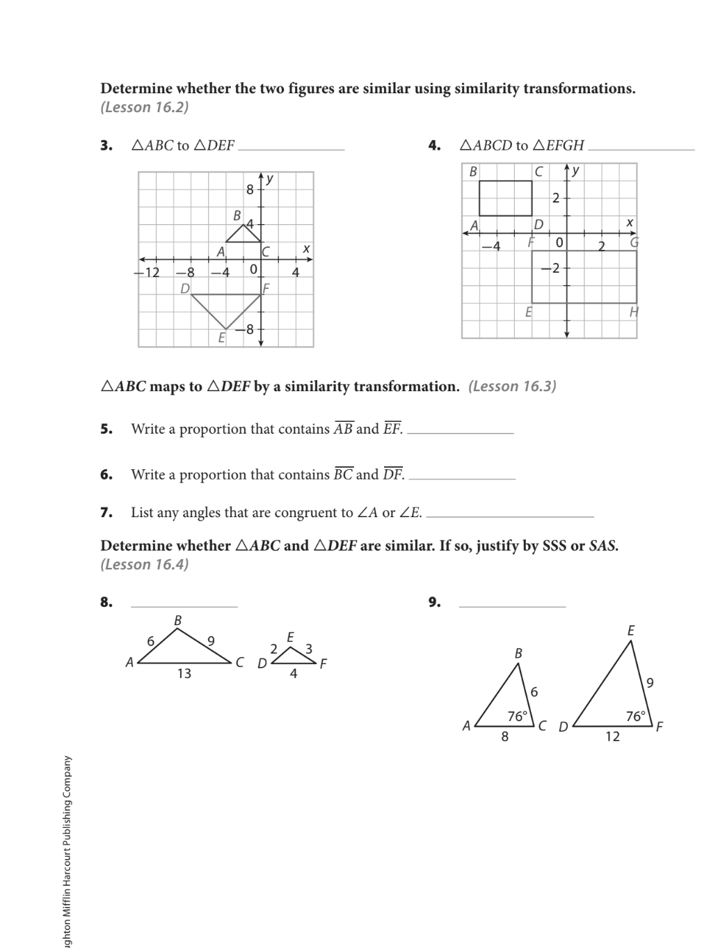 EX E RCI 5 ES Determine the following for the