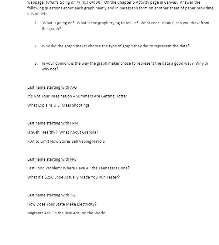 wehpage: Whofs Going on In This Graph? On the