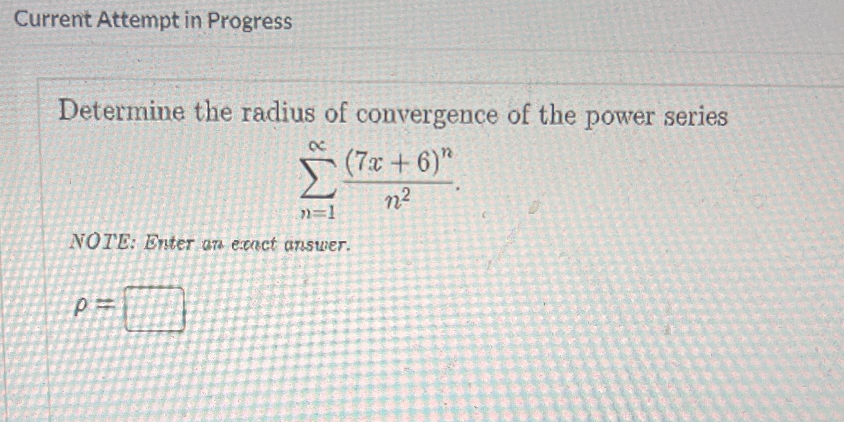 ....... Current Attempt in Progress Determine the
