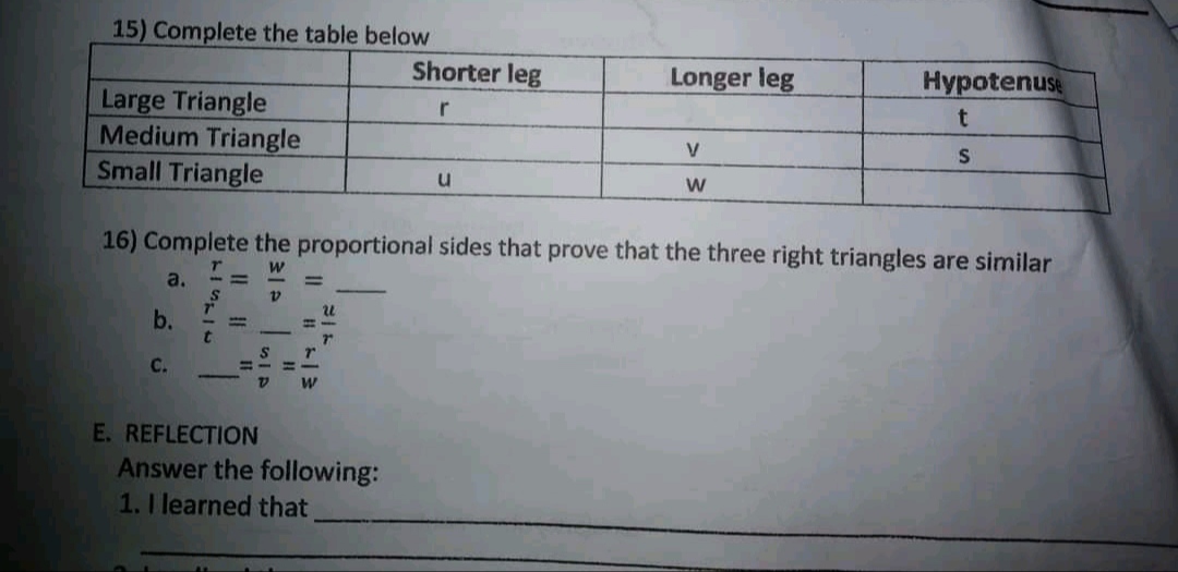 Answer answer the following question 15) Complete