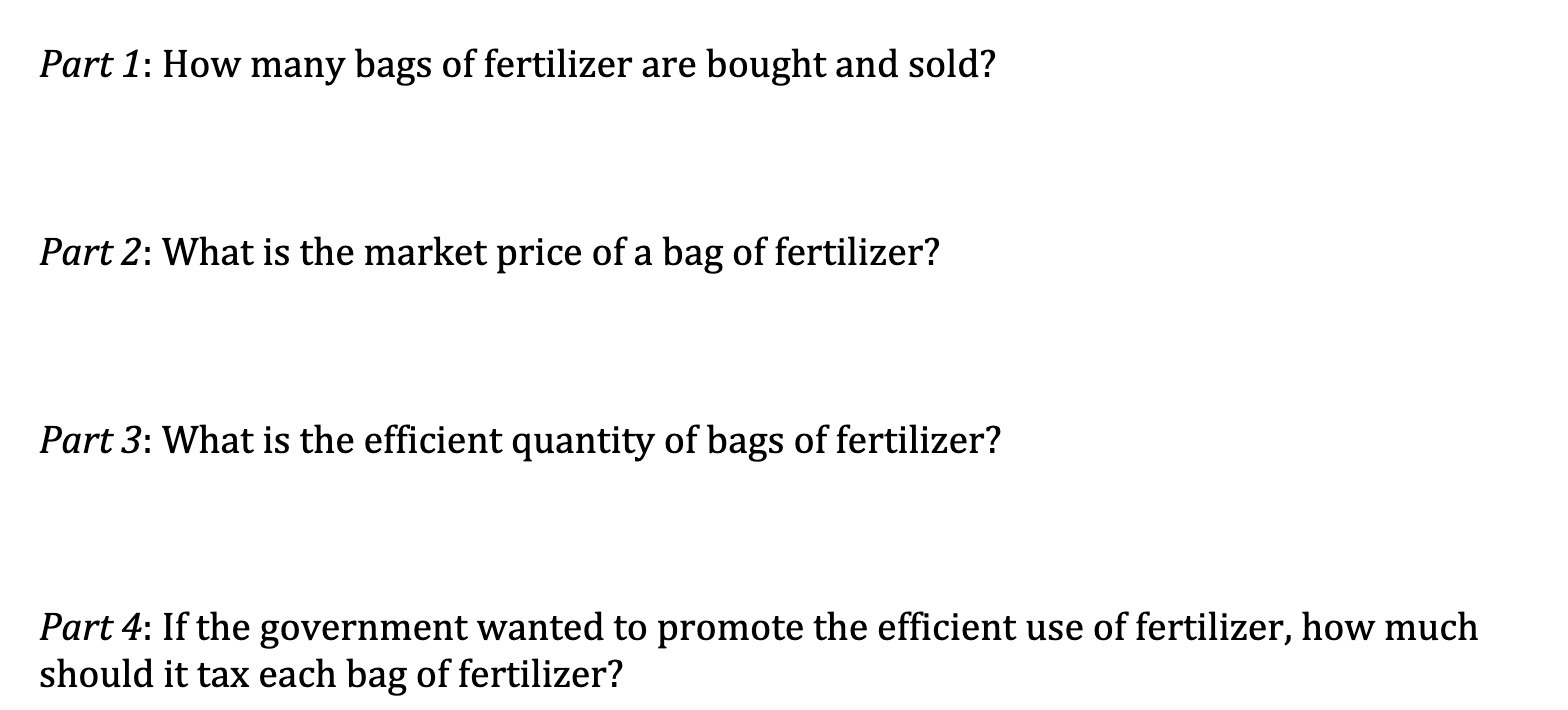 Part 1: How many bags of fertilizer are bought