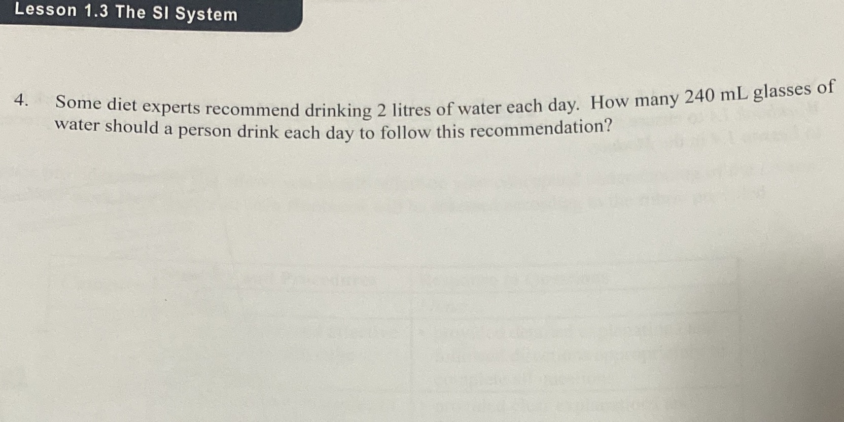 (Measurements) Lesson 1.3 The SI System . Some
