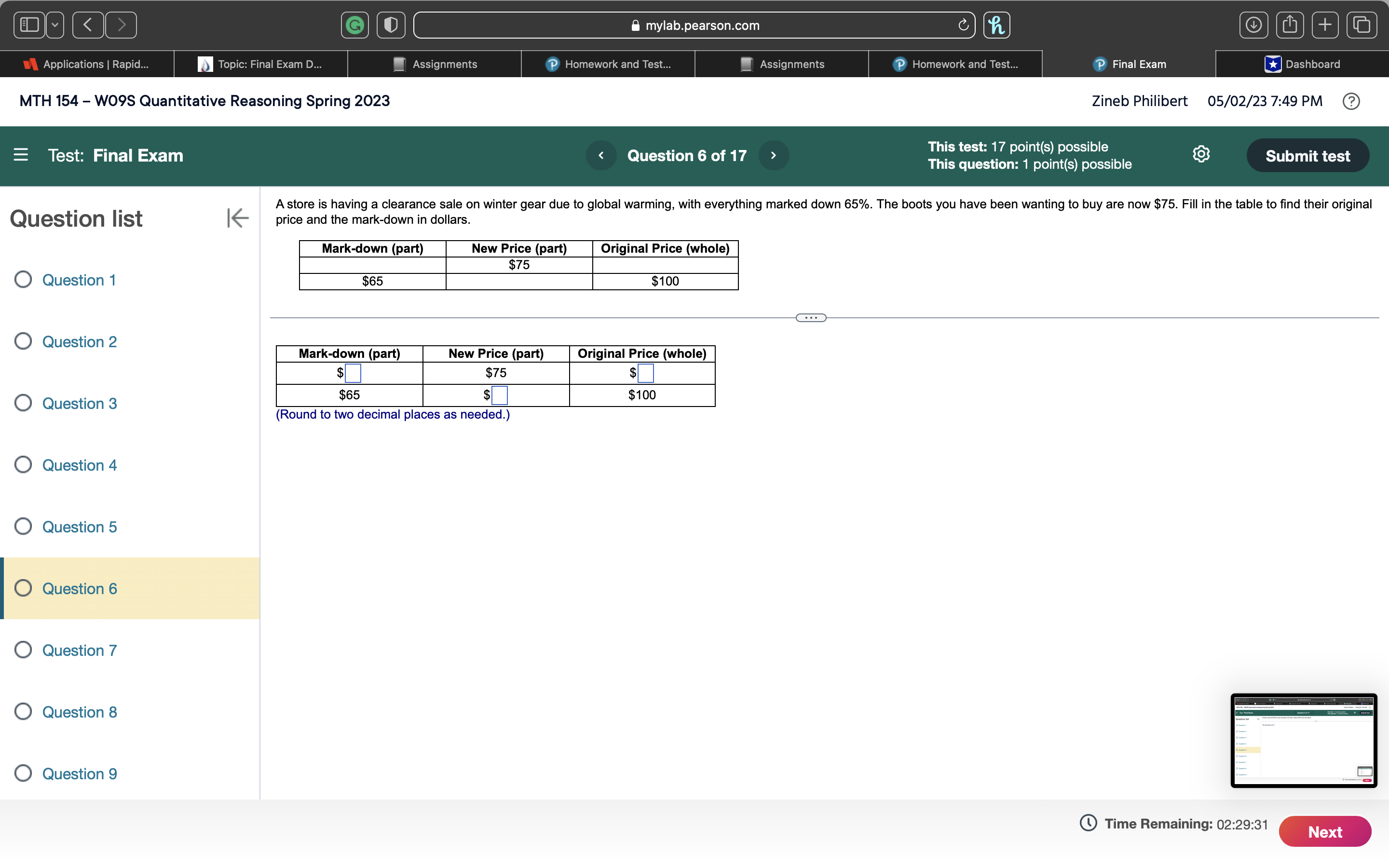 G mylab.pearson.com C h + Applications | Rapid..