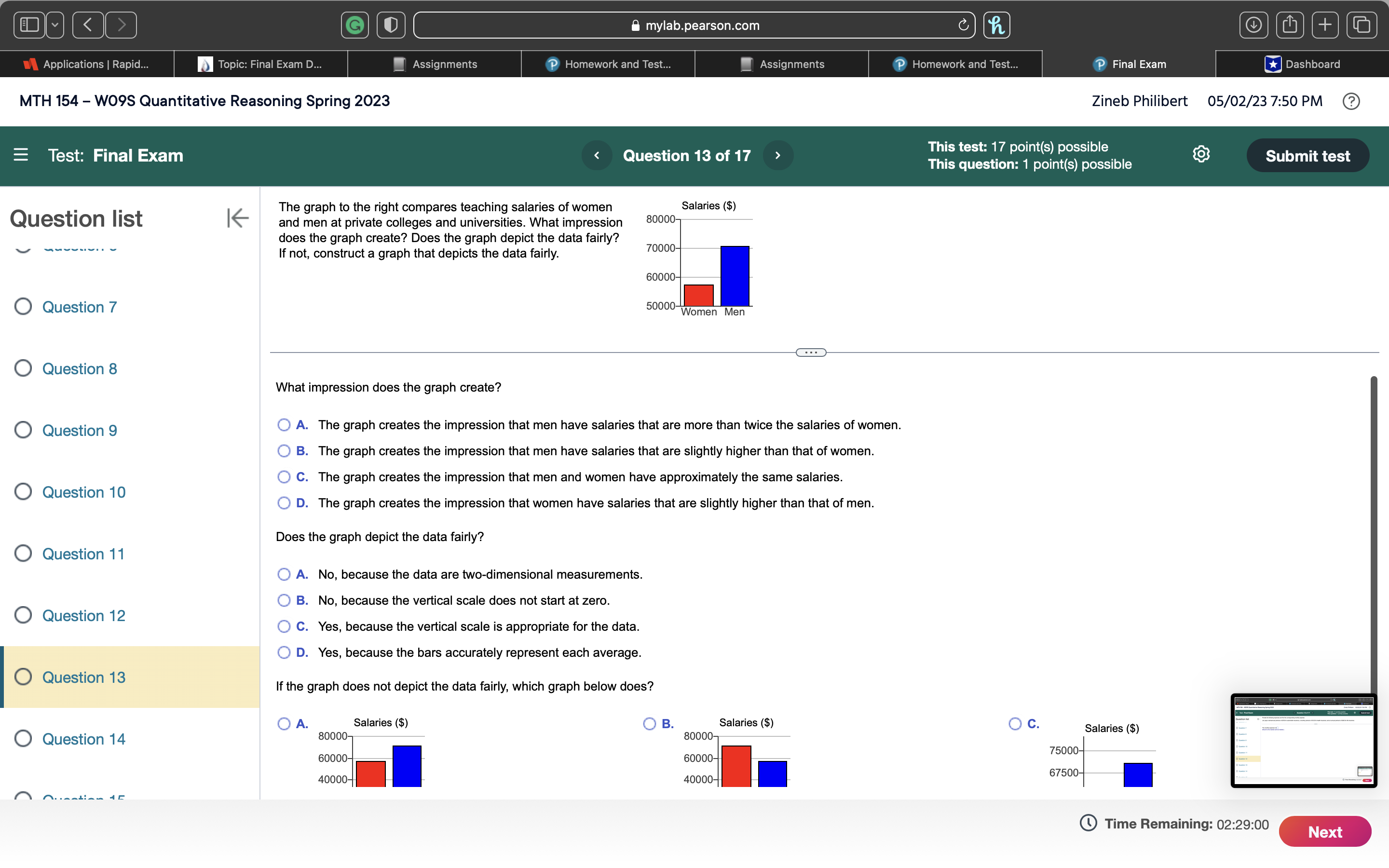 G mylab.pearson.com C h + Applications | Rapid..