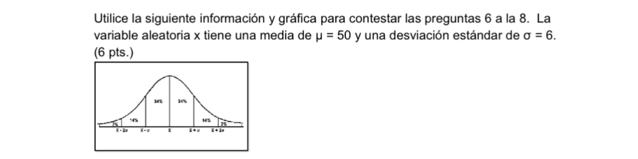6. P(x S 55): 7. P(44 S x S 56): 8. P(x 2 45):