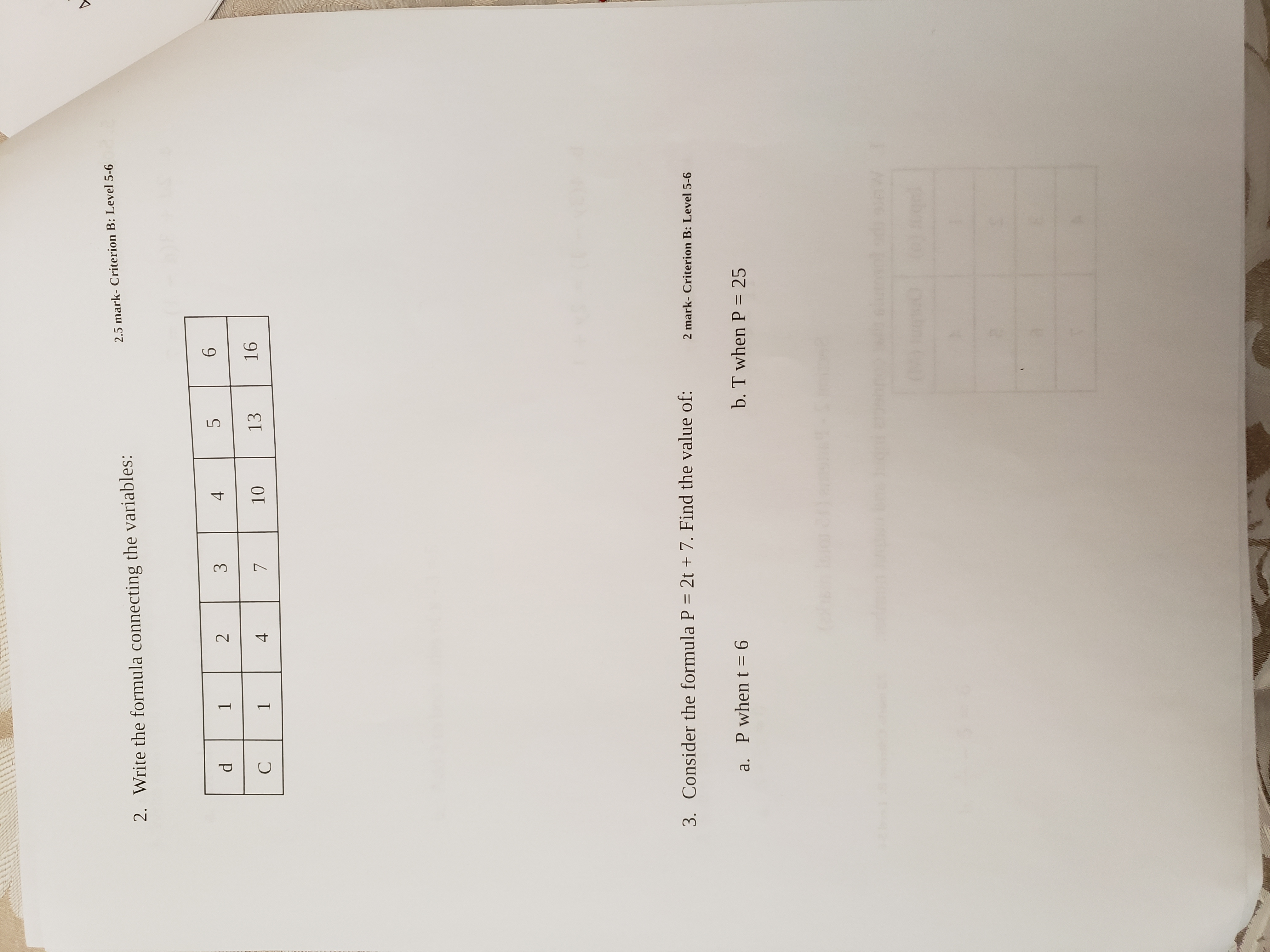 PART 1 (Calculators not allowed) Section 1 -