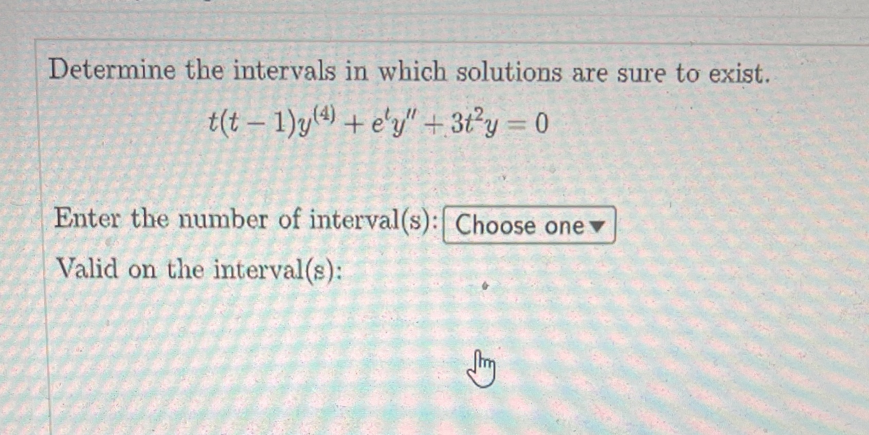......... Determine the intervals in which