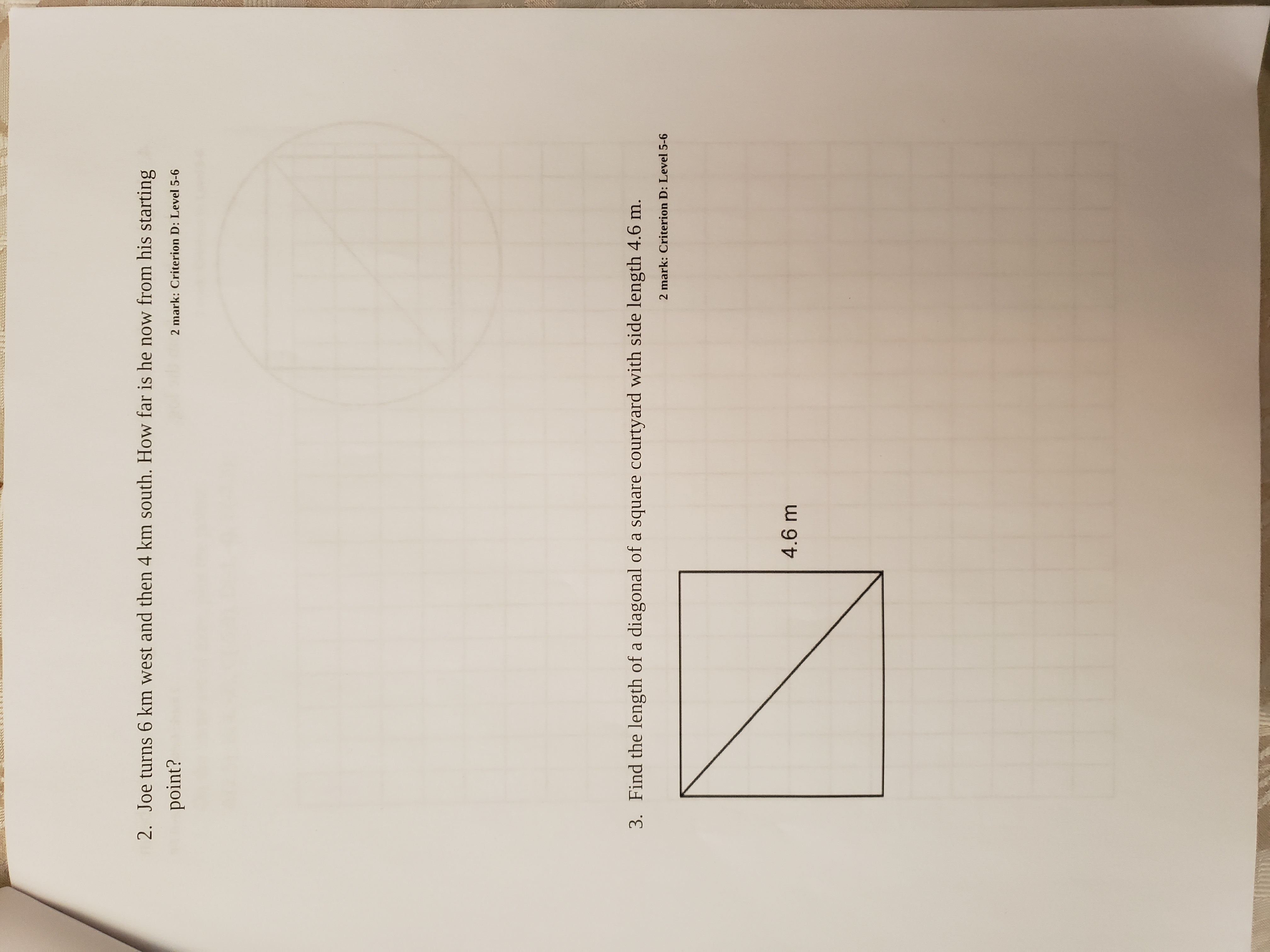 PART 1 (Calculators not allowed) Section 1 -