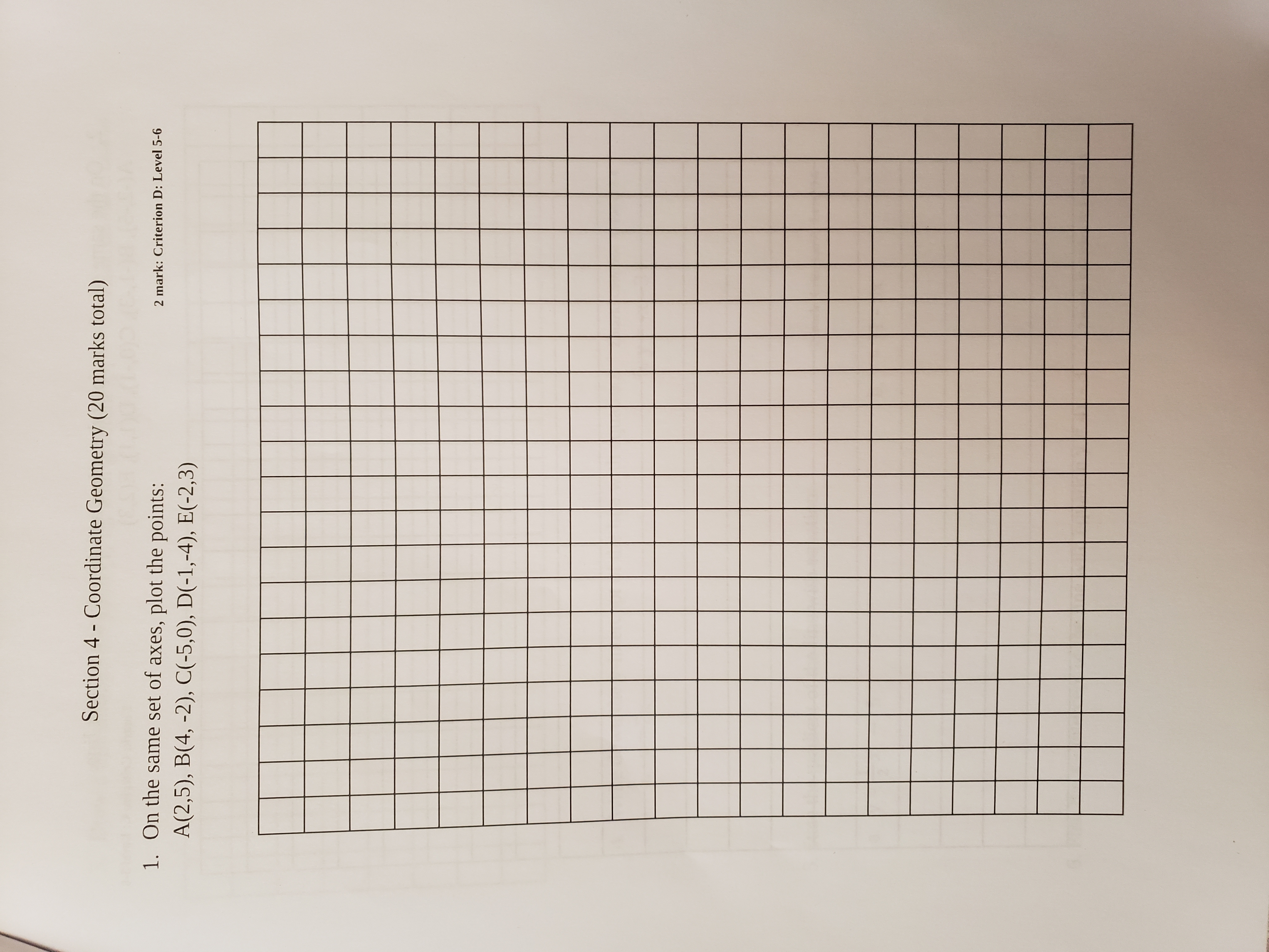 PART 1 (Calculators not allowed) Section 1 -