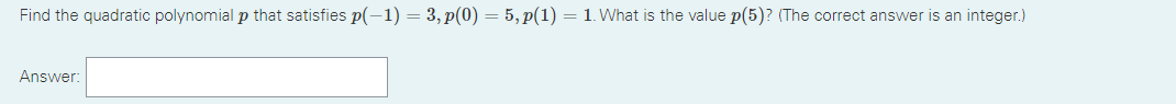 Find the quadratic polynomial 13 that satisfies