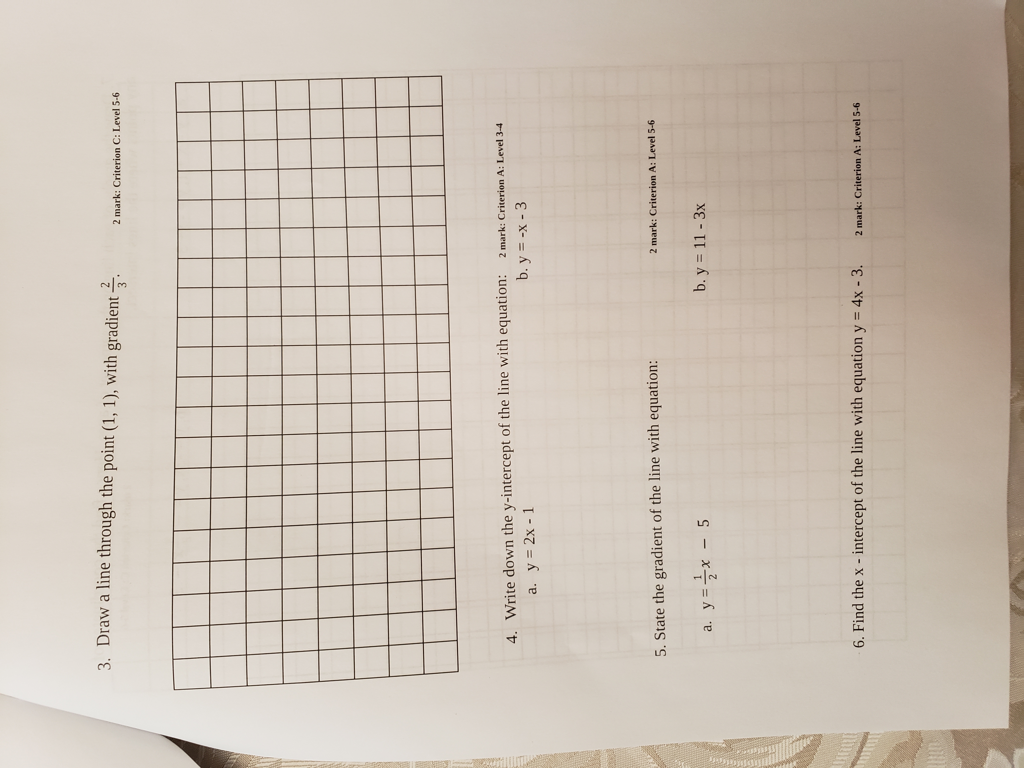 PART 1 (Calculators not allowed) Section 1 -