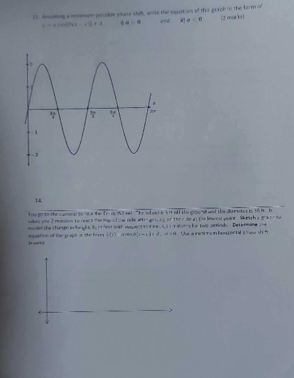 could u please solve these two questions 13.