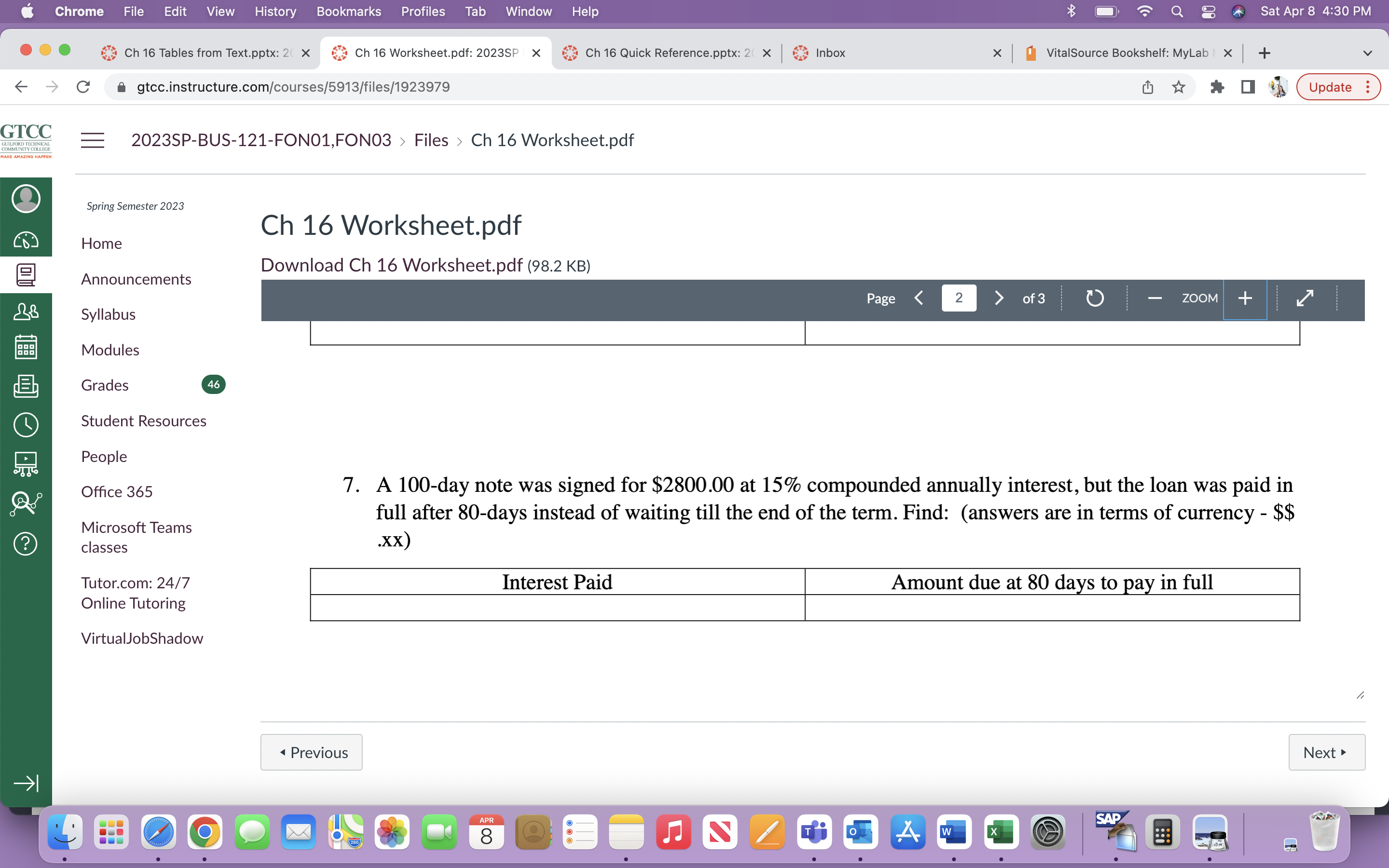 Chrome File View History Bookmarks s Profiles Tab