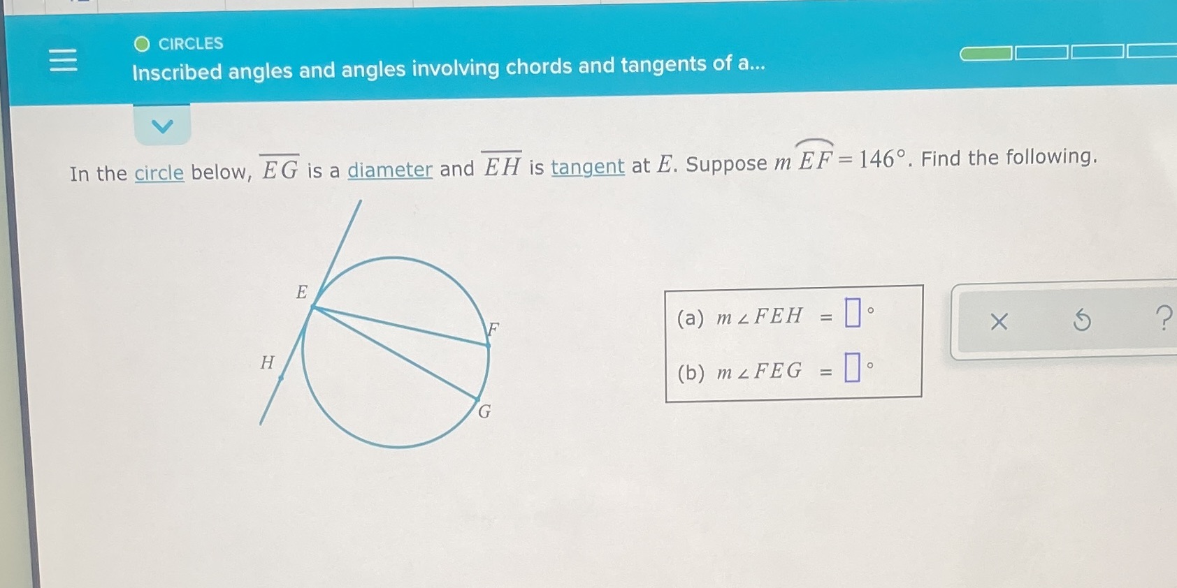 O CIRCLES Inscribed angles and angles involving