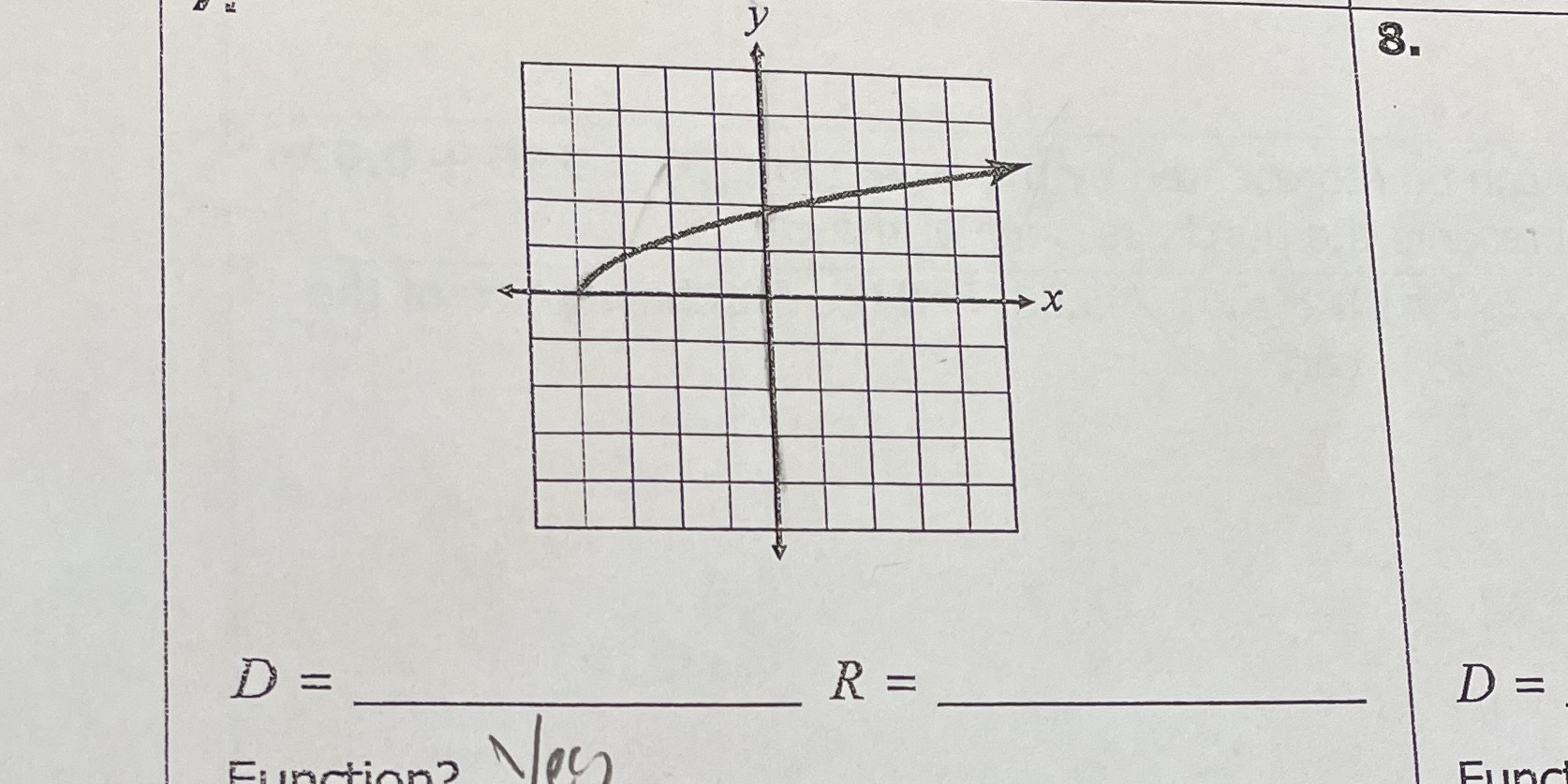 I need to find the domain n range of this how do