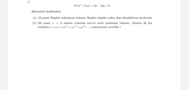translate : see photo Question : differential