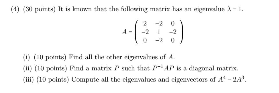 please help this linear algebra questions with