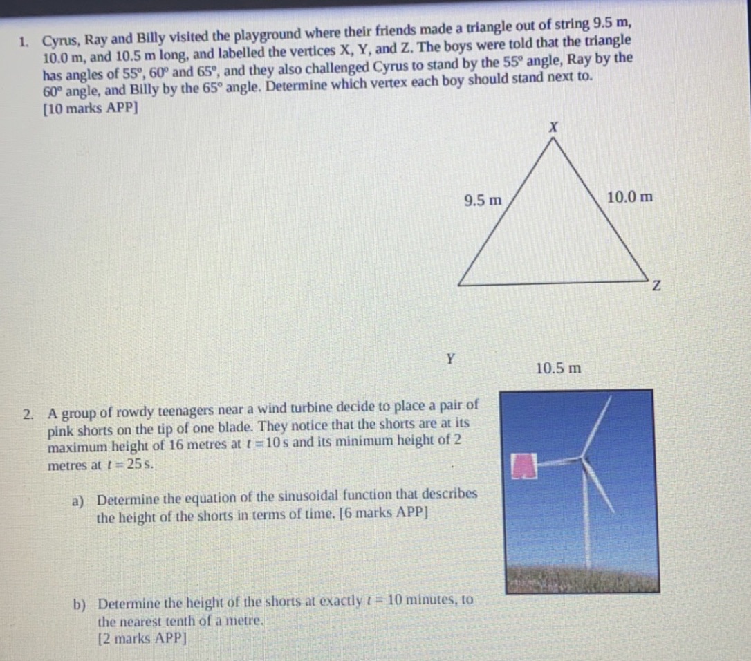 please don't use radians becuase its a grade 12
