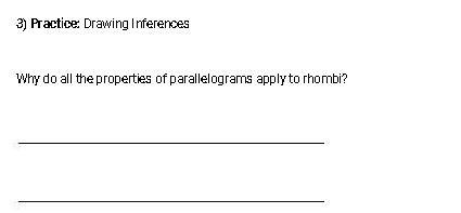 3) Practice: Drawing Inferences Why do all the