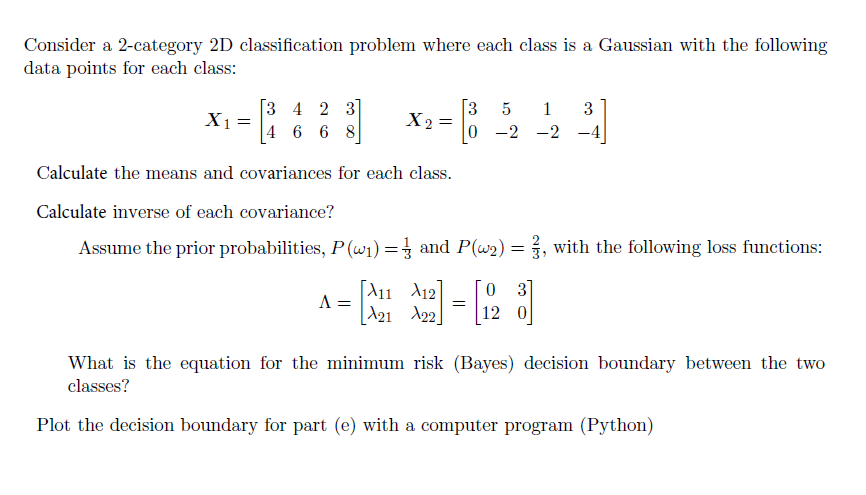 Consider a 2categor'y 2D classication